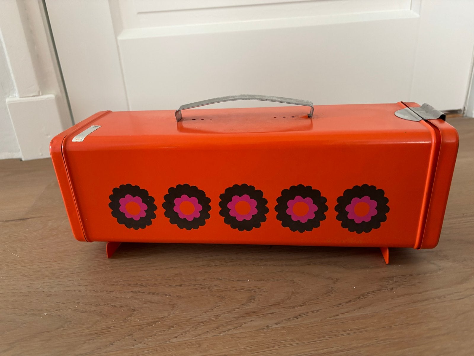 Brabantia Patrice Koekblik - Vintage Oranje met Bloemen, Ophalen
