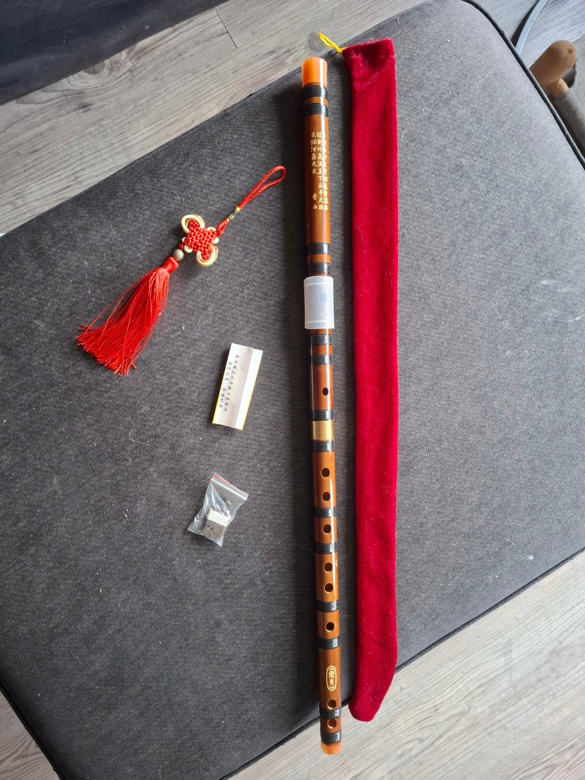 Traditionele Chinese Dizi Fluit (Bamboe), Muziek en Instrumenten, Ophalen, Zo goed als nieuw, Dwarsfluit, Met koffer of tas