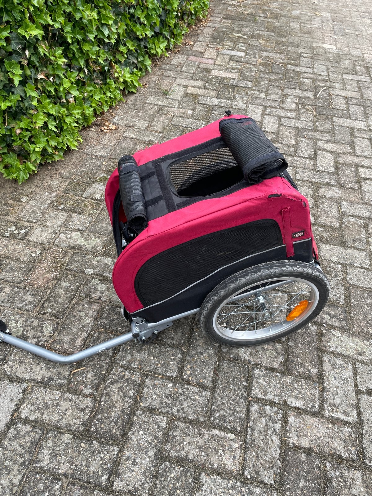 Trixie Hondenfietskar - Rood/Zwart - Gebruikt, Ophalen, Gebruikt, Hondenkar, 20 tot 40 kg