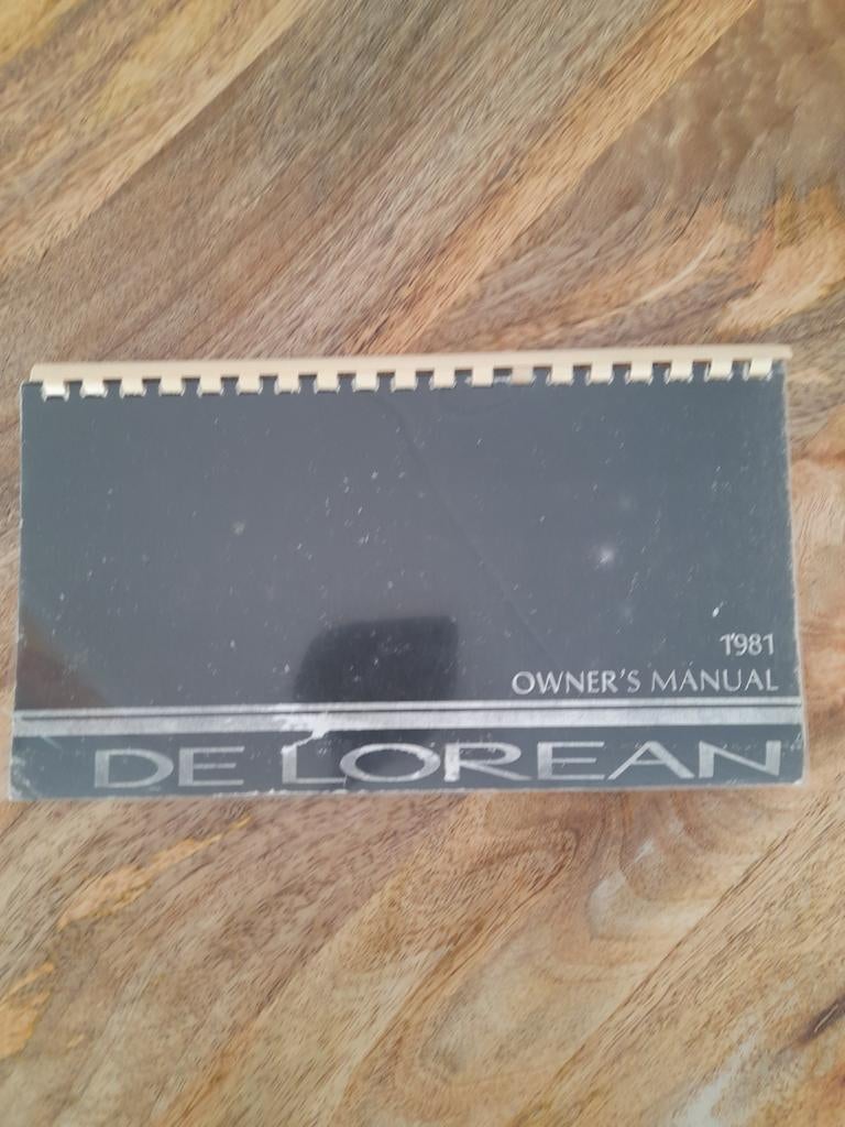 Handleiding DE LOREAN 1981 OWNERS MANUAL, Verzenden