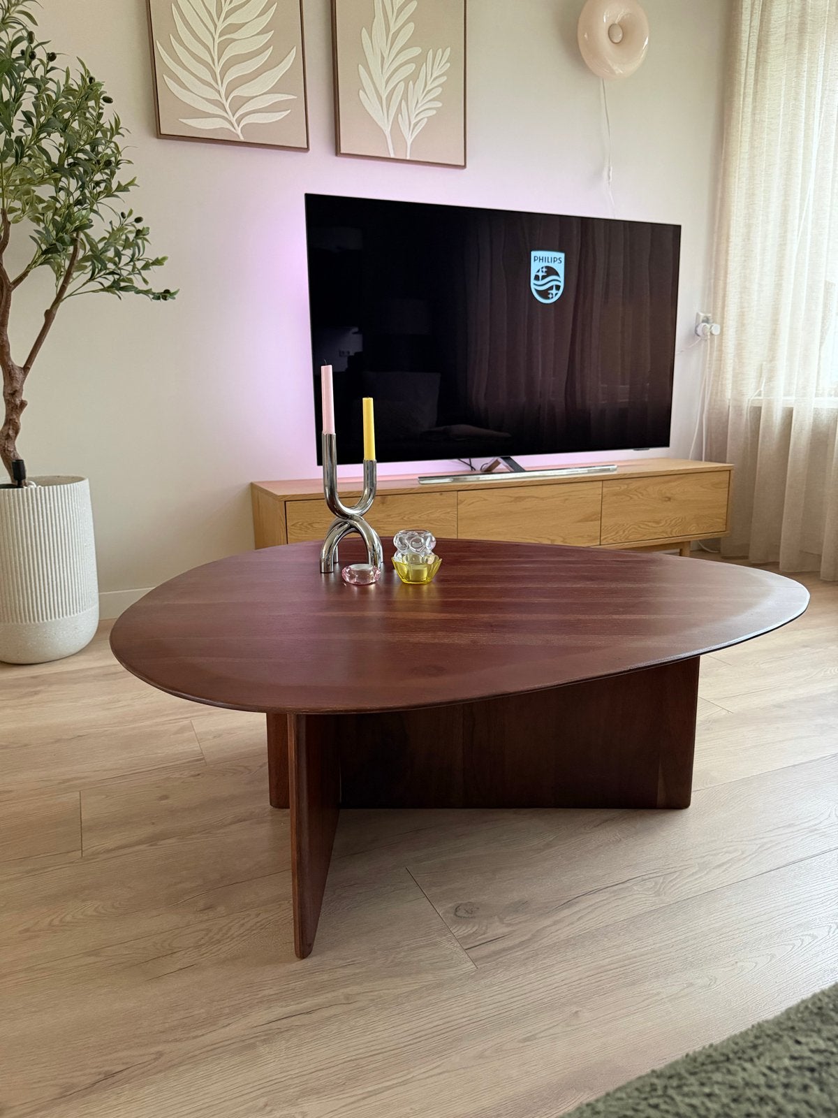 Unieke salontafel - ZARA HOME - organische vorm, Huis en Inrichting, Ophalen, Gebruikt, Overige vormen, 5 – 50