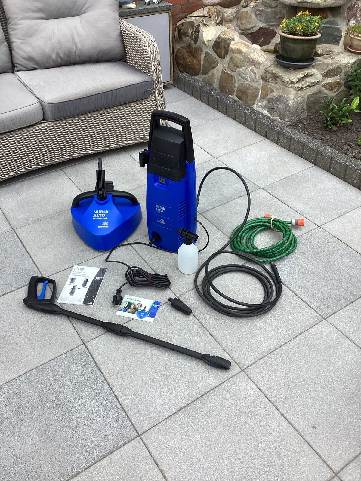Nilfisk hogedrukreiniger, Tuin en Terras, Hogedrukreinigers, Ophalen, Zo goed als nieuw, Elektrisch