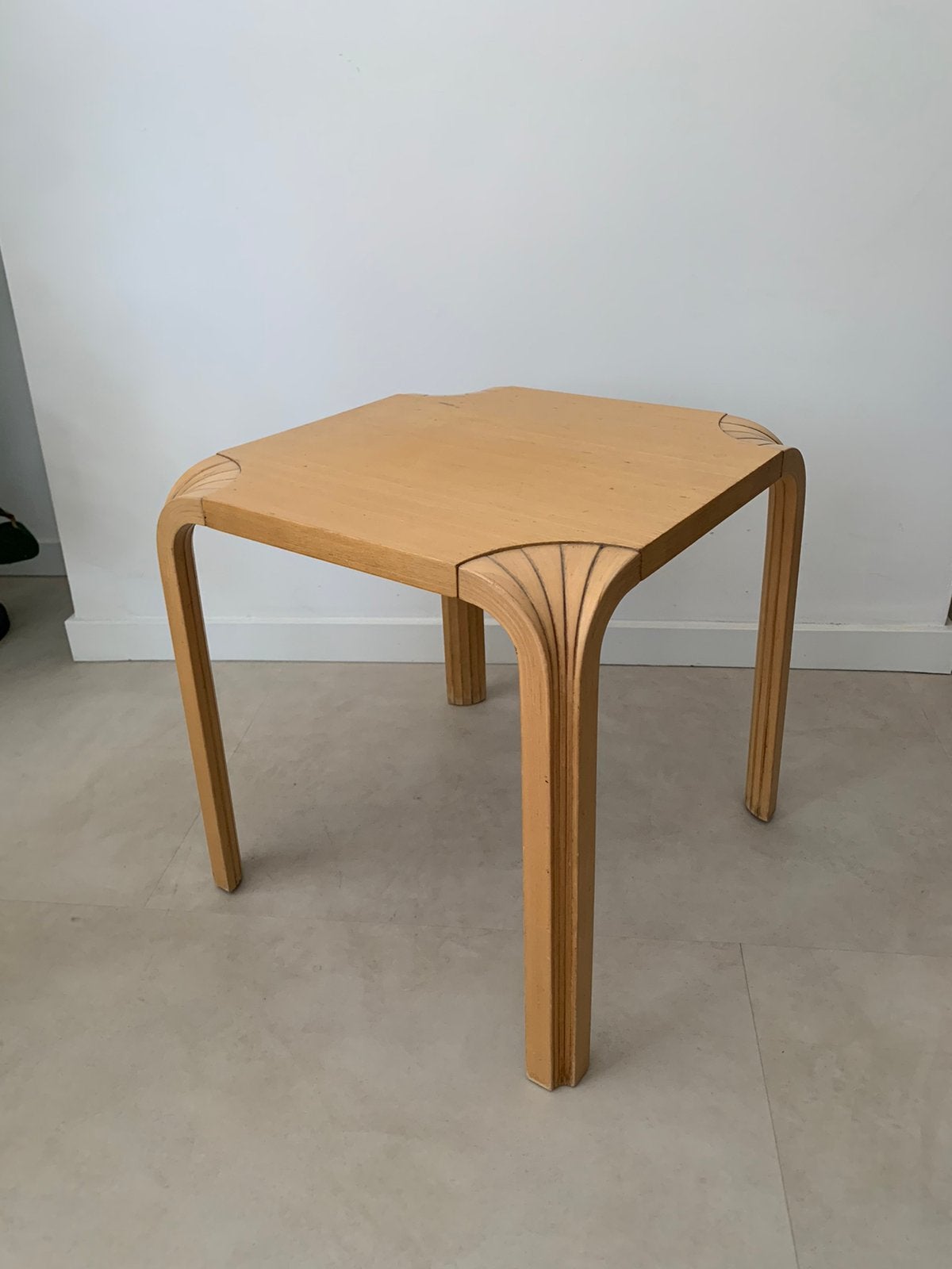 Alvar Aalto bijzettafel, Minder dan 45 cm, Minder dan 55 cm, Gebruikt, Ophalen of Verzenden