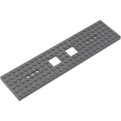 LEGO trein CHASSIS 6X24X2/3 zwart en grijs., City, Lego, Ophalen of Verzenden, Zo goed als nieuw