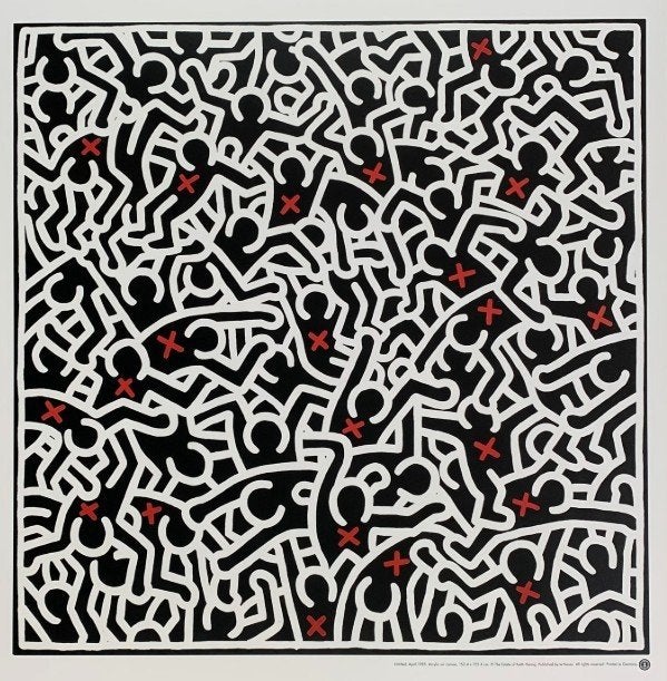 Keith Haring (1958-1990) - X Together, Antiek en Kunst, Kunst | Litho's en Zeefdrukken, Verzenden, Personages en Fantasiefiguren