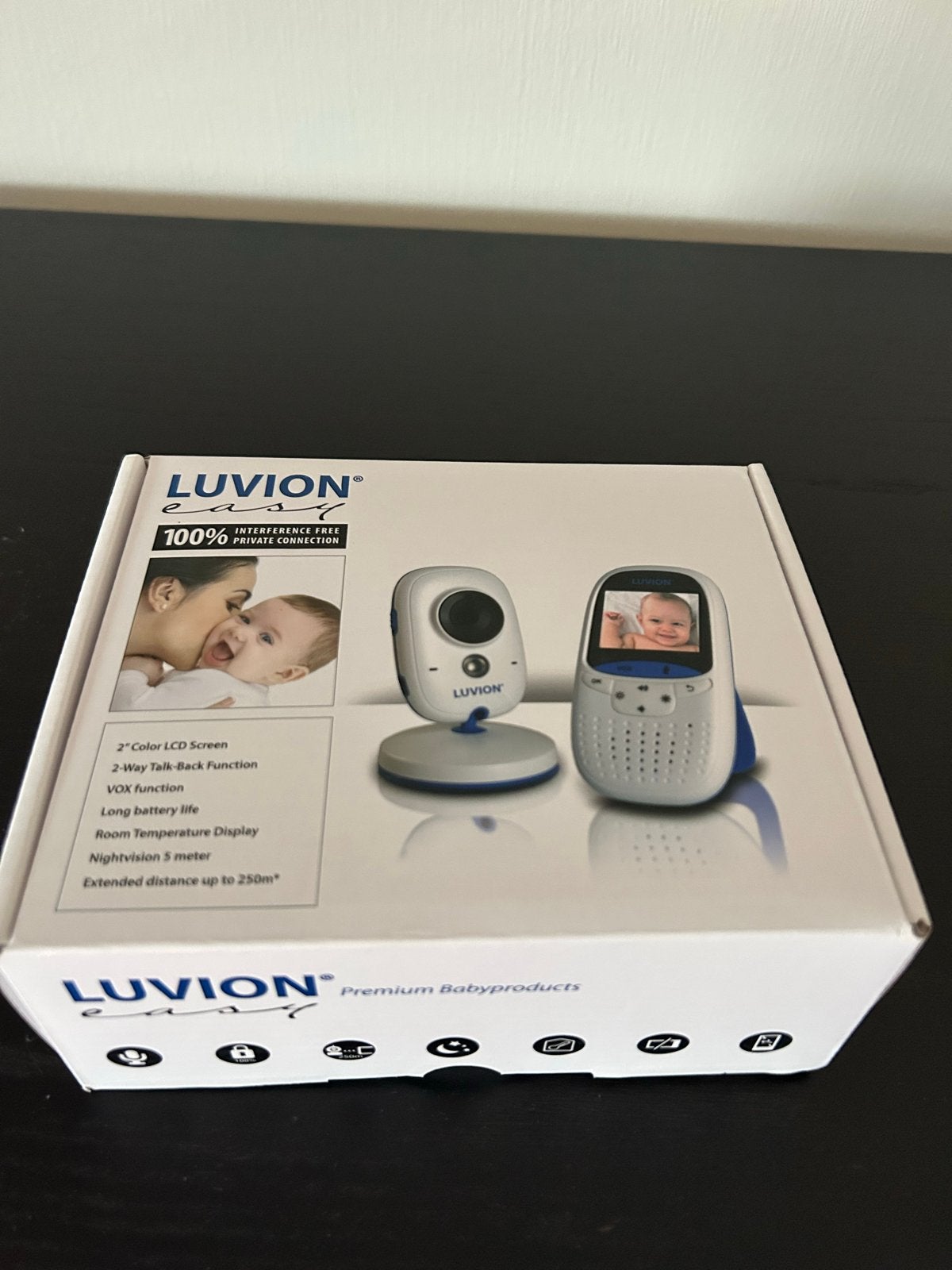 Luvion Easy Babyfoon met Camera en Terugspreekfunctie, Ophalen, Zo goed als nieuw, 100 tot 250 meter, Camera