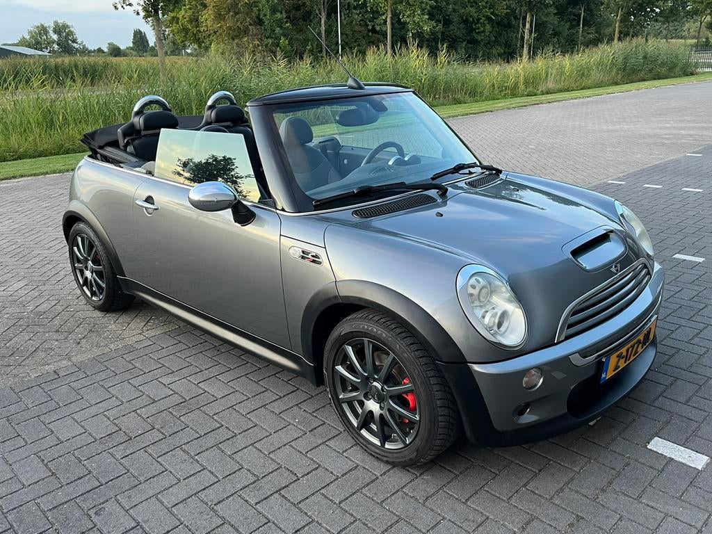 MINI Cooper S Cabrio R52 | Chrono Pack | 170PK | Alle Opties, Voorwielaandrijving, Zwart, 4 cilinders, Cabriolet