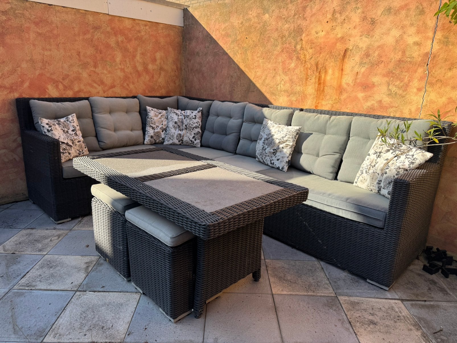 Lounge-diningset van Your Own Living, Tuin en Terras, Ophalen, Gebruikt, Wicker, Loungeset