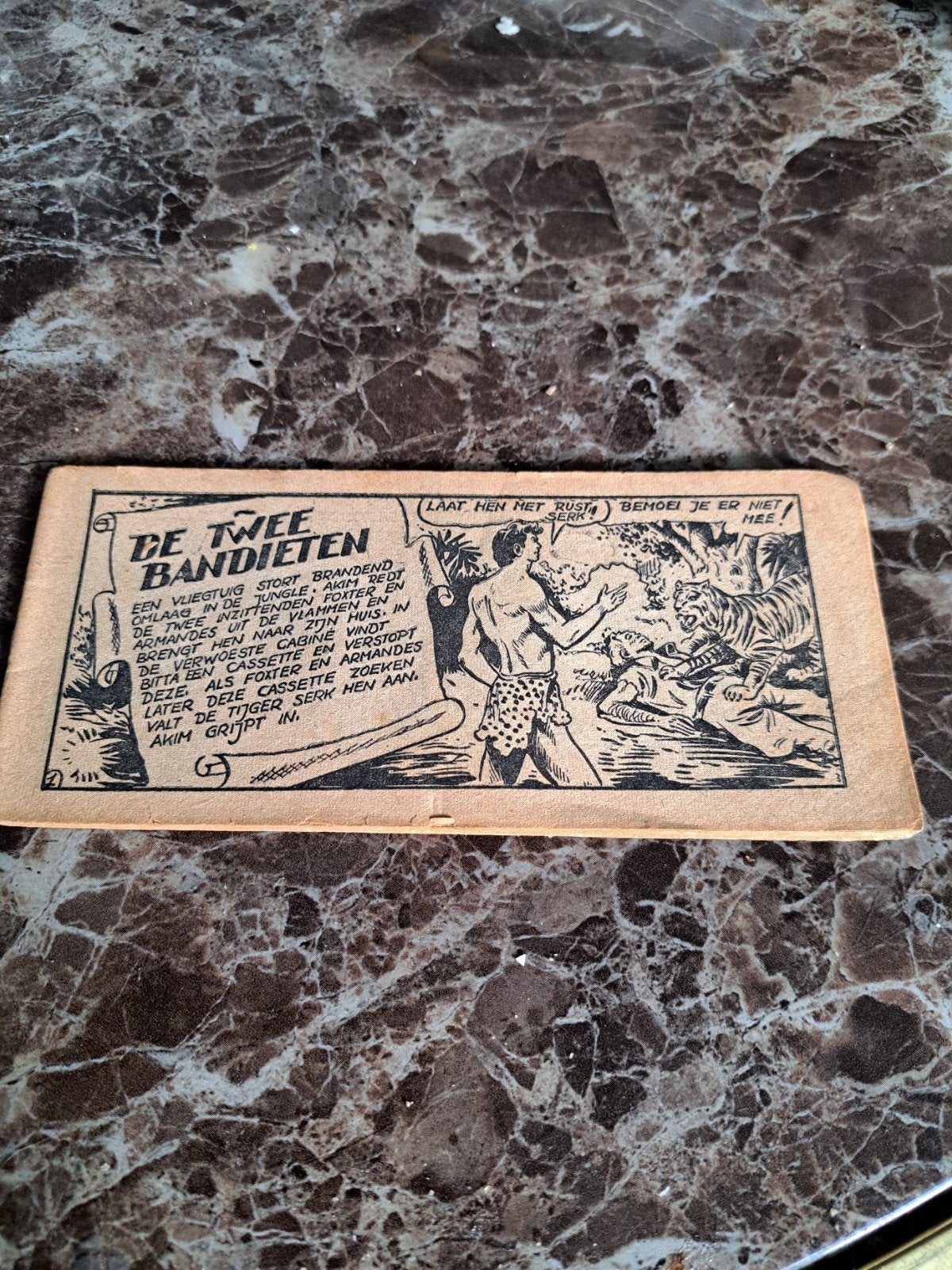 Vintage stripboek: De Twee Bandieten (Akim), Eén stripboek, Ophalen of Verzenden, Gelezen, Onbekend
