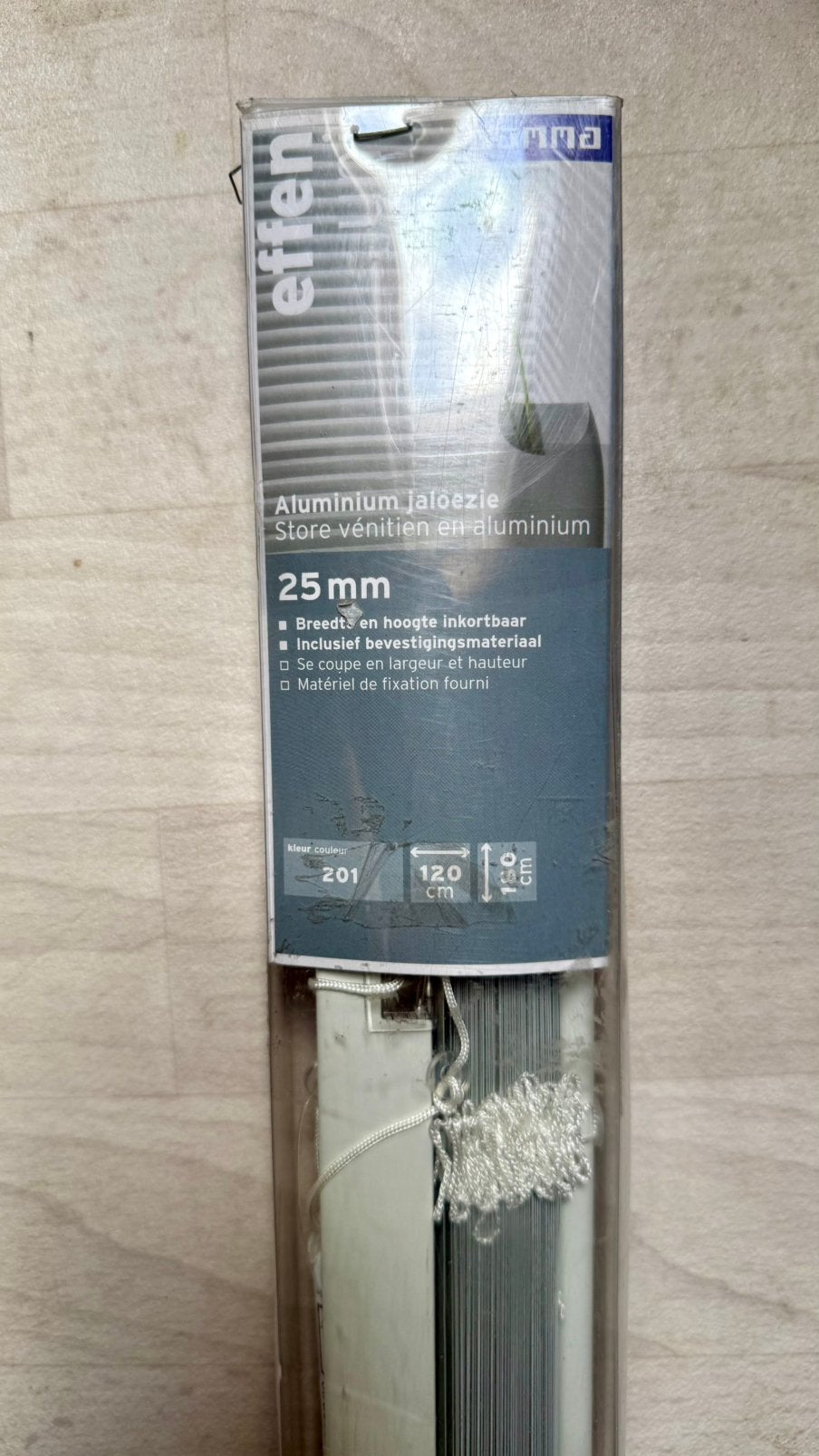 Gamma aluminium jaloezie wit | 120 x 180 cm, Huis en Inrichting, Ophalen, Jaloezie, 120 cm, 180 cm