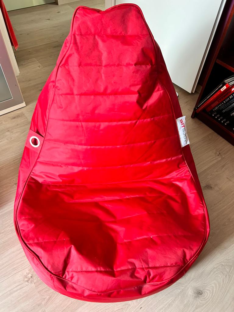 Sit & joy rode zitzak *IZGS, Ophalen, Zo goed als nieuw, Rood