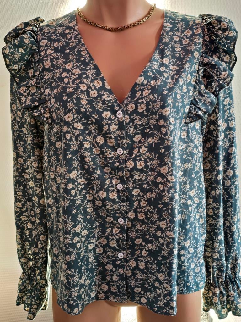 Shein dames blouse maat L, Maat 42/44 (L), Ophalen of Verzenden, Zo goed als nieuw, Groen