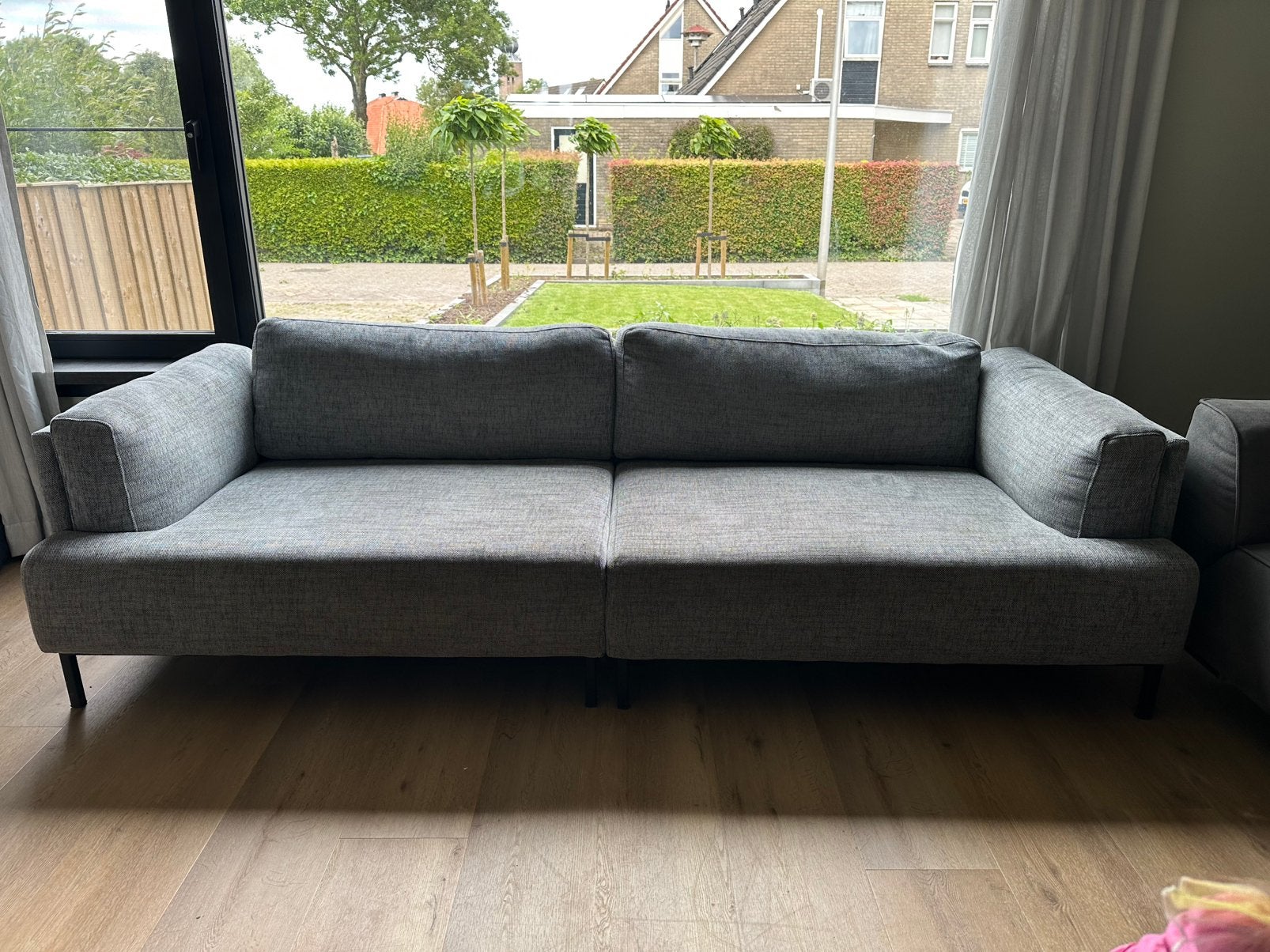 TEAB Bank van Woodz - 250cm breed, Ophalen, Gebruikt, 75 tot 100 cm, Rechte bank