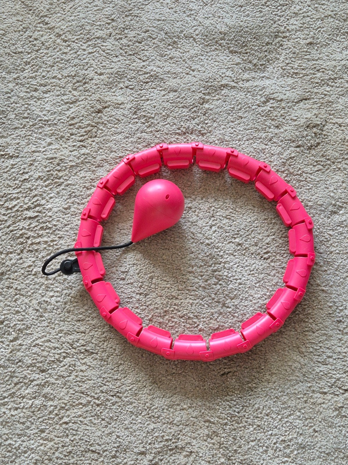 Roze Fitness Hoelahoep met Gewicht, Ophalen of Verzenden, Met gewicht, Zo goed als nieuw, Fitness hoelahoep