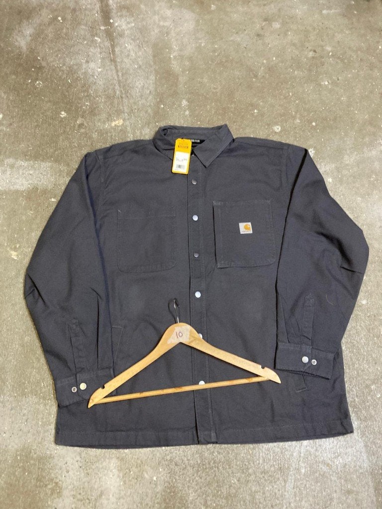 Carhartt Shacket  - XL - Relaxed Fit - Grey - Flannel Inside, Carhartt, Ophalen of Verzenden, Grijs, Maat 56/58 (XL)