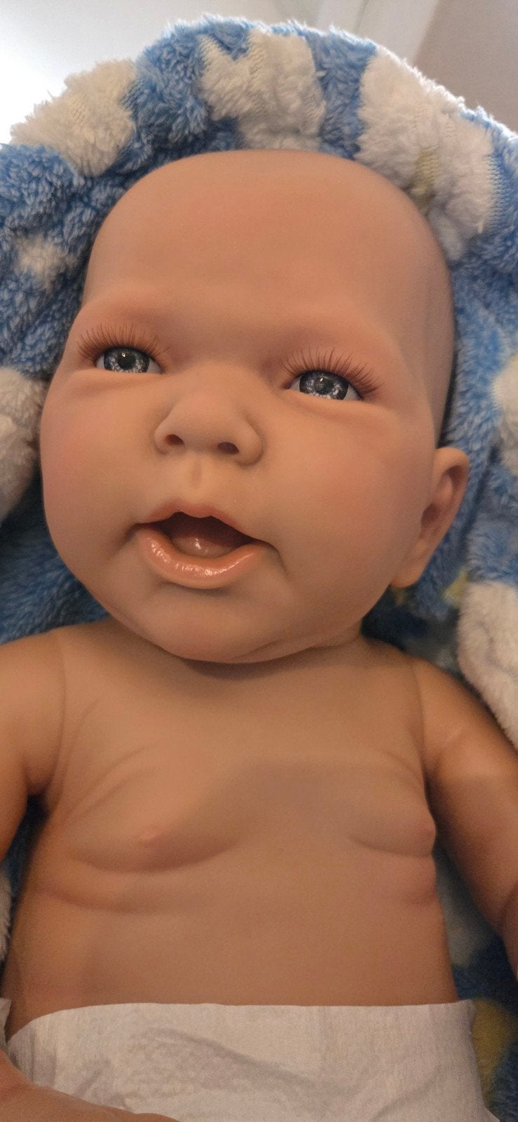 reborn baby., Ophalen of Verzenden, Zo goed als nieuw, Babypop