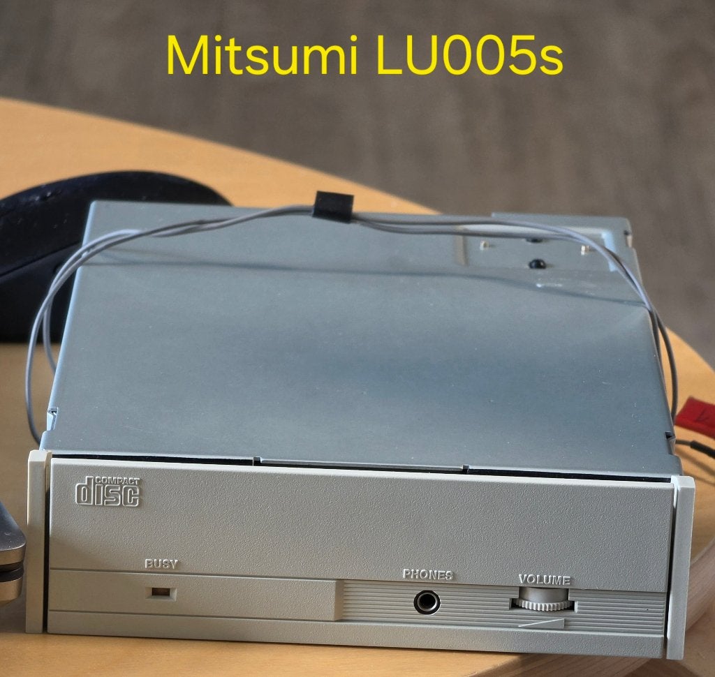 Mitsumi LU005s CD-ROM drive voor Vintage 286/386/486 pc's, Computers en Software, Ophalen of Verzenden, Gebruikt