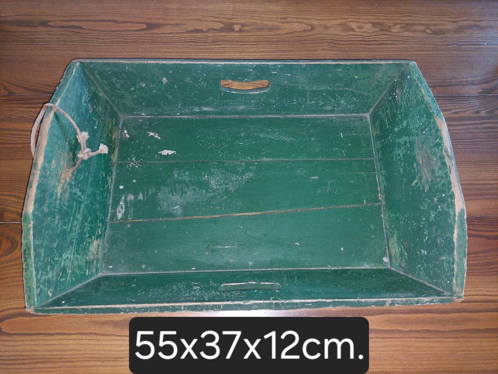 KOOPJE Antieke mangelbak in de oude verf., Antiek en Kunst, Curiosa en Brocante, Ophalen
