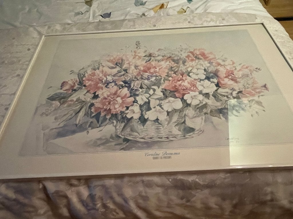 schilderij, Realistisch, Aquarel, Papier, Ingelijst
