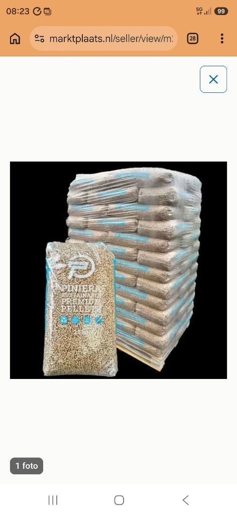 Piniera pellets, Minder dan 3 m³, Ophalen