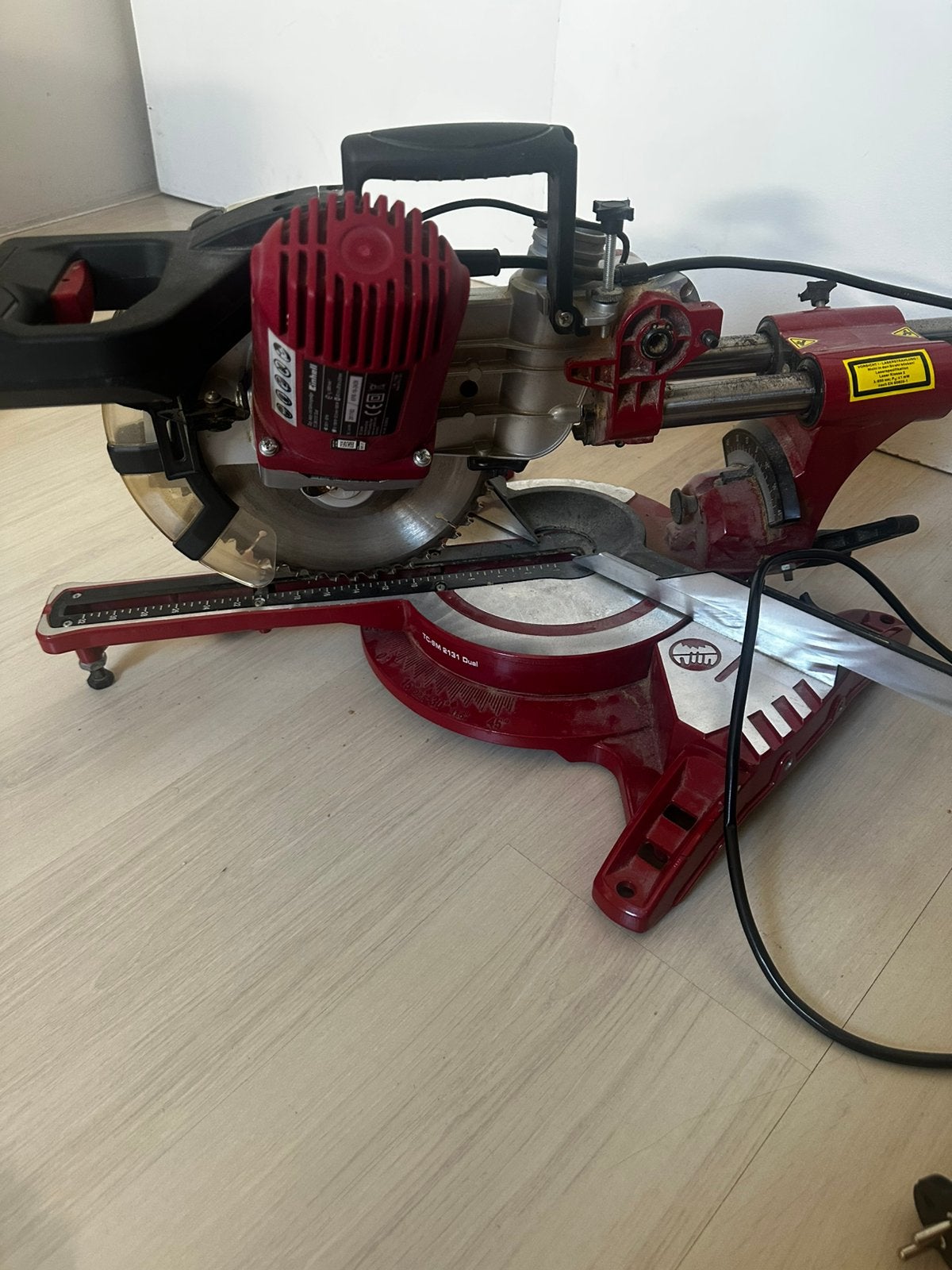 Einhell afkortzaag / trekzaag TC-SM 2131 Dual – 1800W, Ophalen, Zo goed als nieuw, 1200 watt of meer, Bandschuurmachine