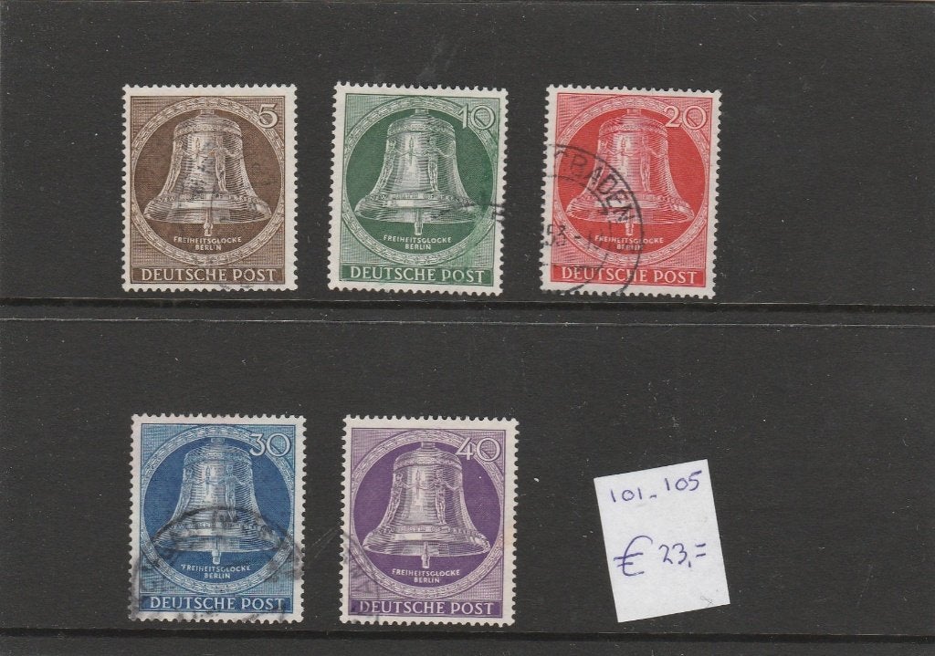 deutsche post 101-105, Ophalen of Verzenden, Overige periodes