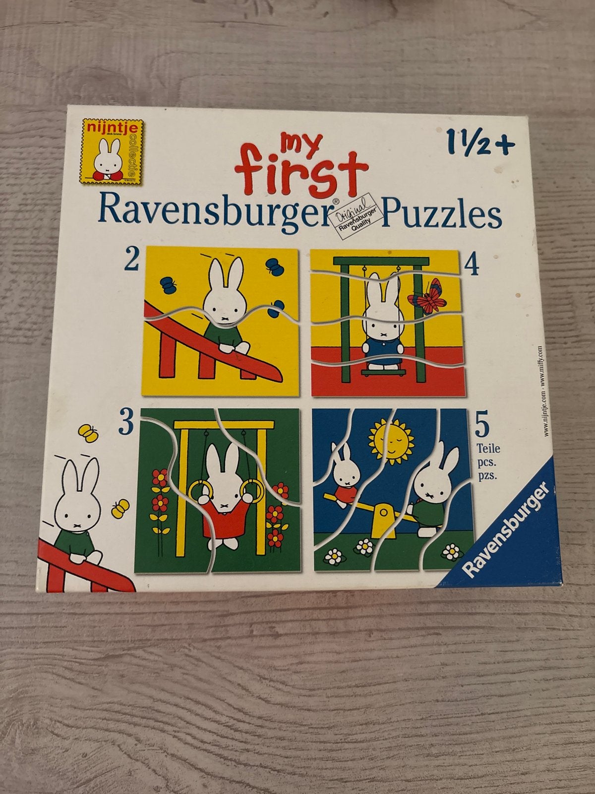 Nijntje Ravensburger My First Puzzles 1 1/2+, Ophalen of Verzenden, Minder dan 10 stukjes, Gebruikt, 0 tot 6 maanden