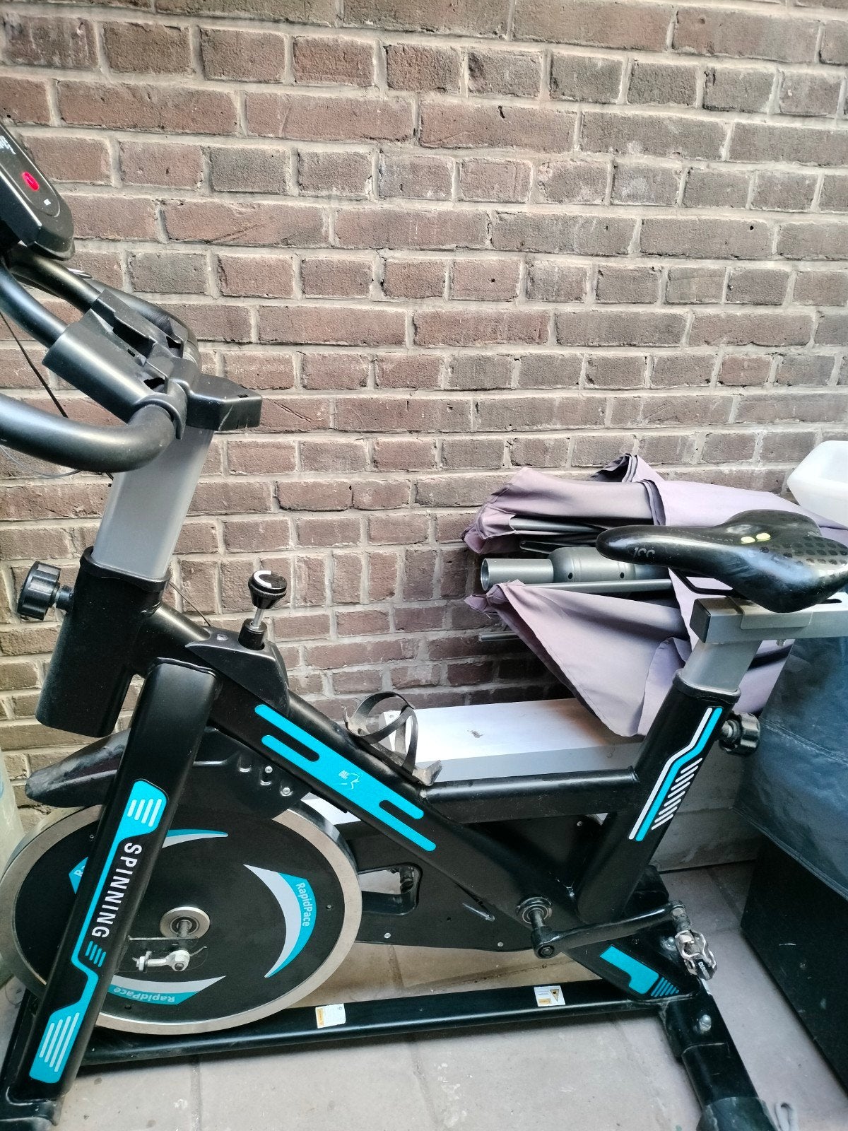 Spinningfiets, Ophalen, Gebruikt, Spinningfiets, Metaal