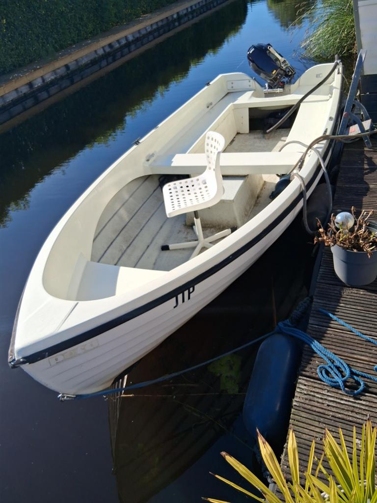 Te koop Poca 475 vis/toerboot/sloep, Watersport en Boten, Ophalen, Buitenboordmotor, Trailer