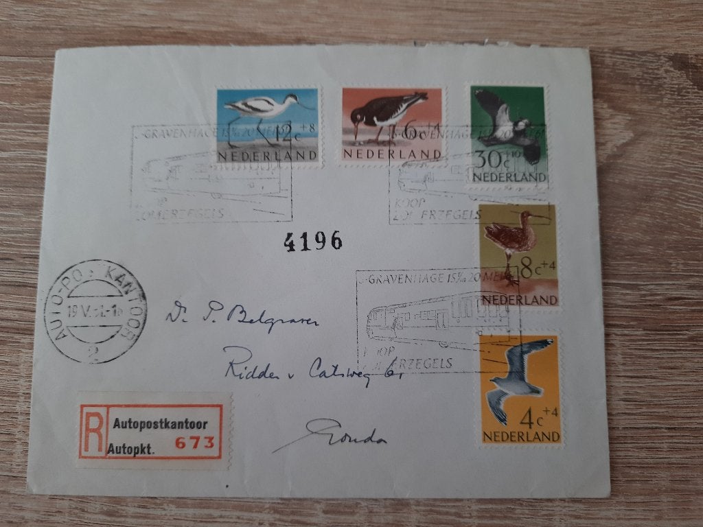 Nederland autopostkantoor stempel, Postzegels en Munten, Ophalen of Verzenden, Na 1940, Gestempeld