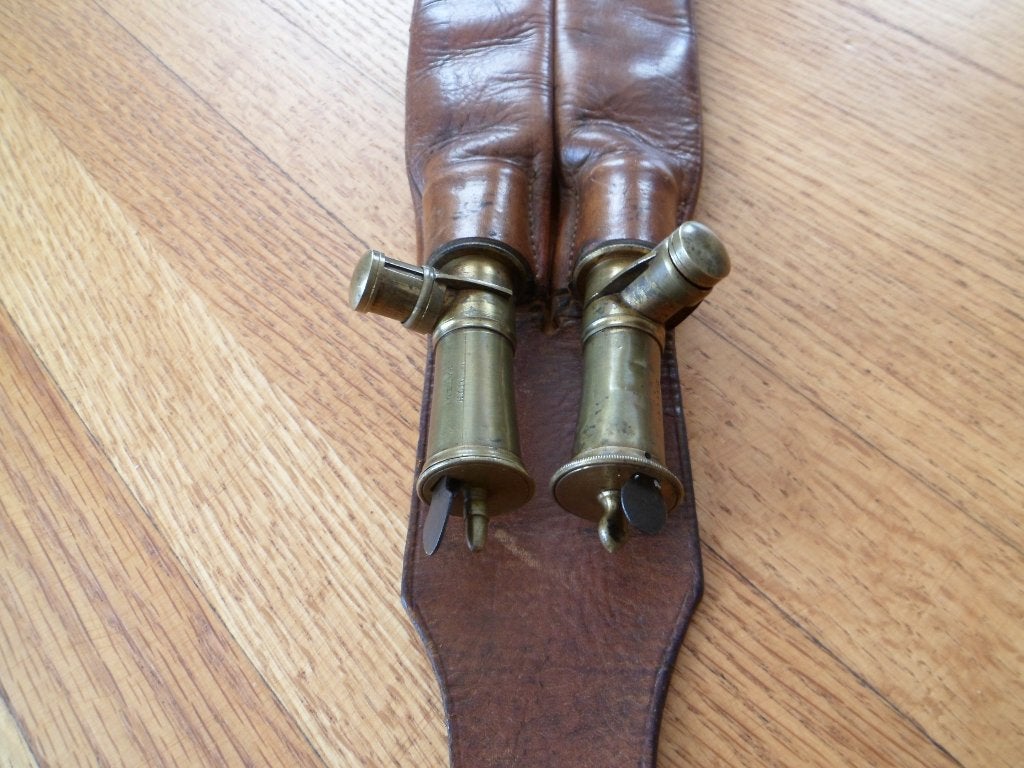 Dubbele antiek Engelse hagelriem periode 1840/1870. 170 jaar, Ophalen
