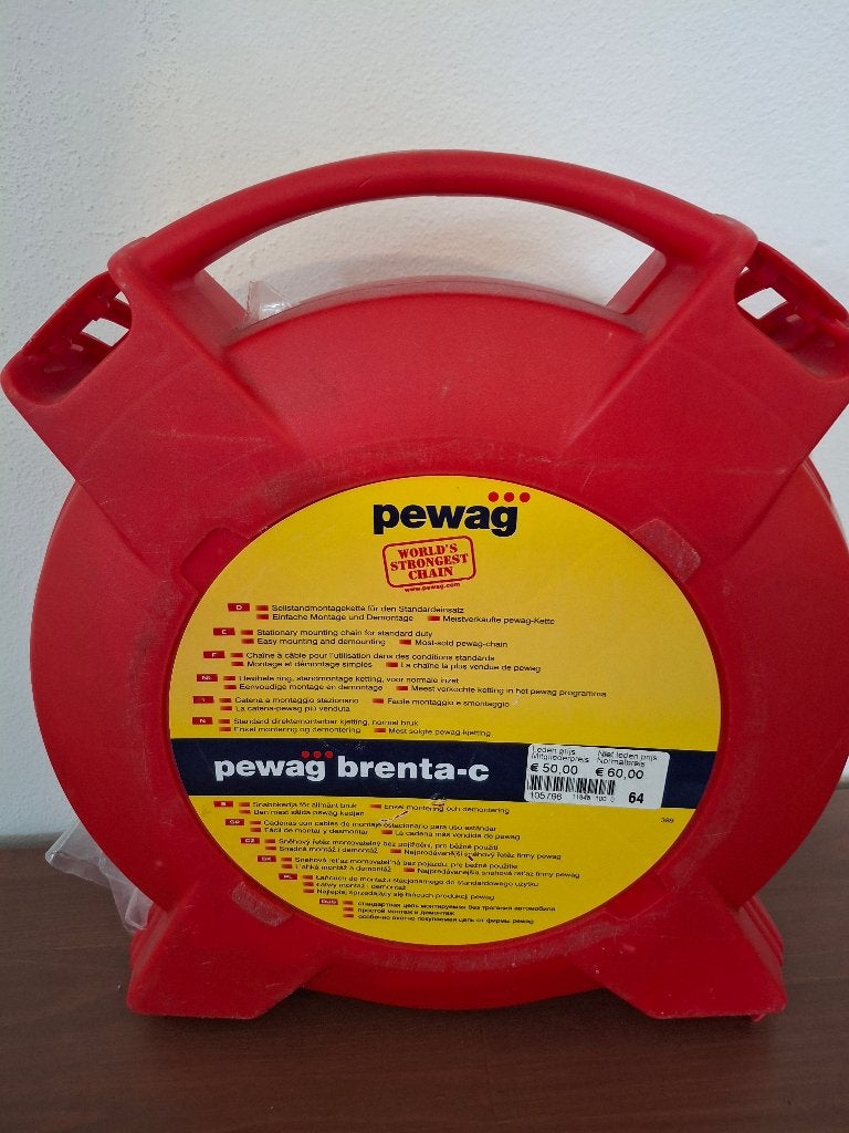 Sneeuwkettingen (Pewag Brenta-C) maat 64, Auto diversen, Ophalen, Zo goed als nieuw