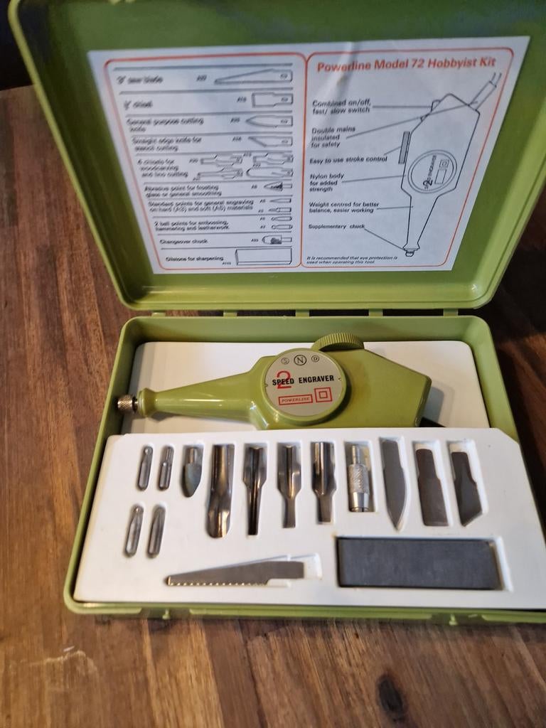 Powerline Model 72 Hobbyist Kit - Graveerset, Ophalen of Verzenden, Gebruikt