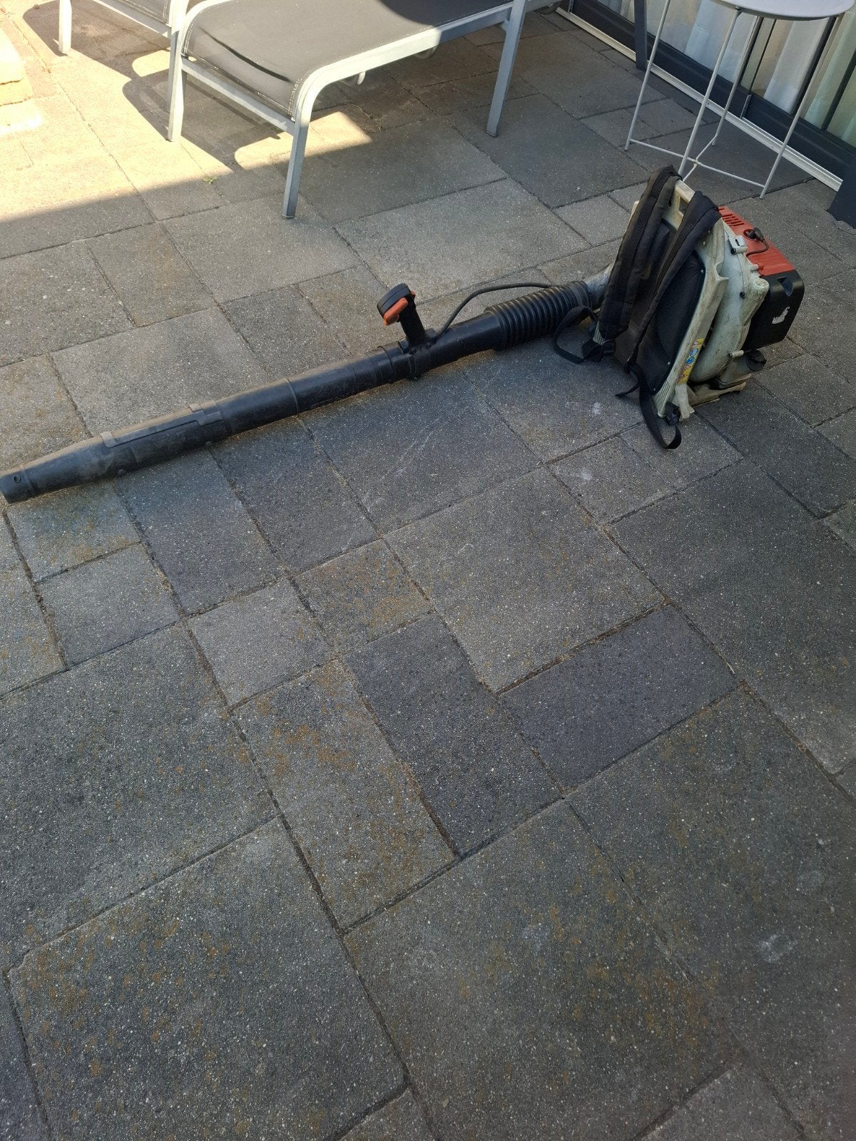 Stihl BR 420 Bladblazer, Tuin en Terras, Ophalen, Gebruikt, Ruggedragen, Stihl