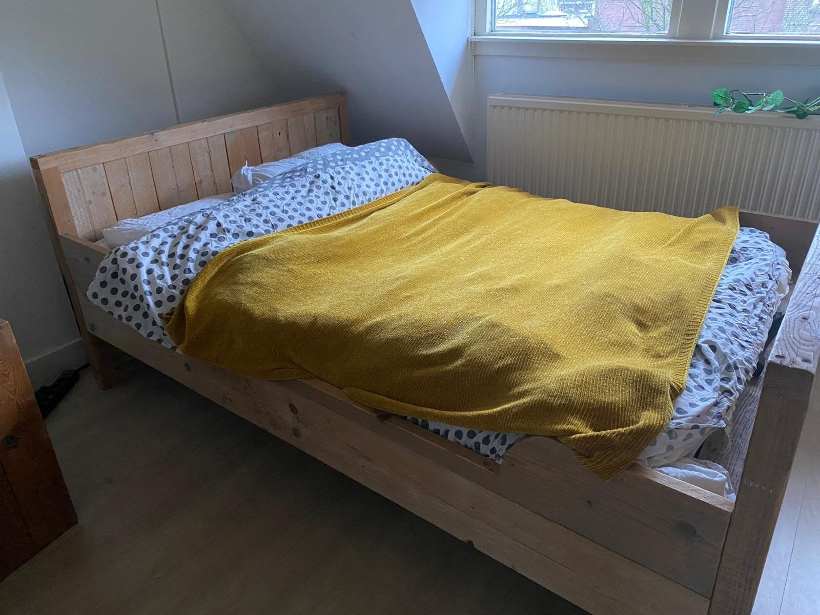Steigerhouten twijfelaar 2,15x145cm, Ophalen, Gebruikt, Bruin, 210 cm