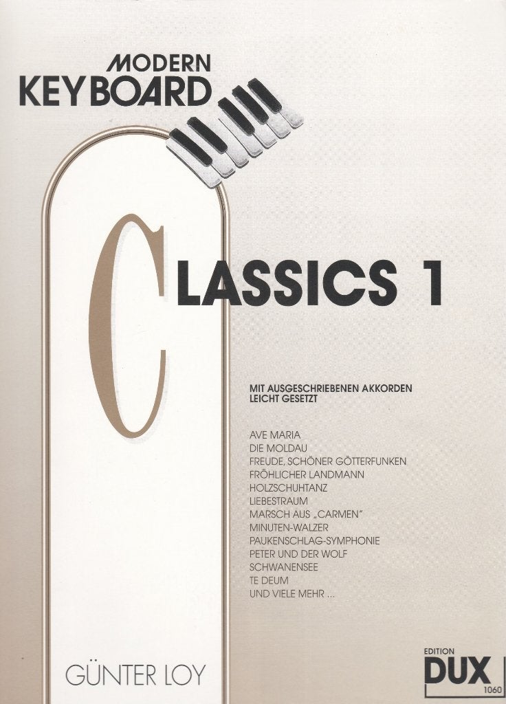 GUNTER LOY - MODERN KEYBOARD - CLASSICS 1, Muziek en Instrumenten, Bladmuziek, Gebruikt, Ophalen of Verzenden, Artiest of Componist