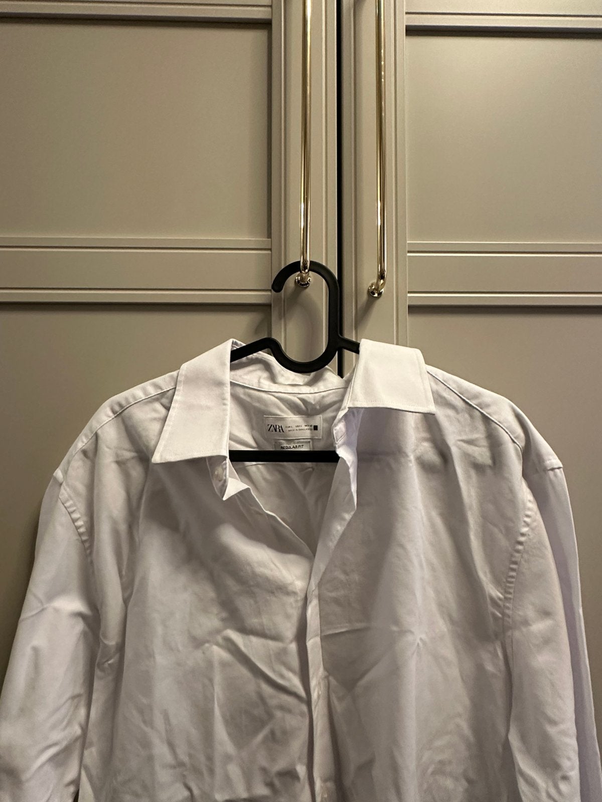 Heren blouse overhemd Zara nette blouse L | nieuw, Ophalen of Verzenden, Nieuw, Wit, Halswijdte 41/42 (L)