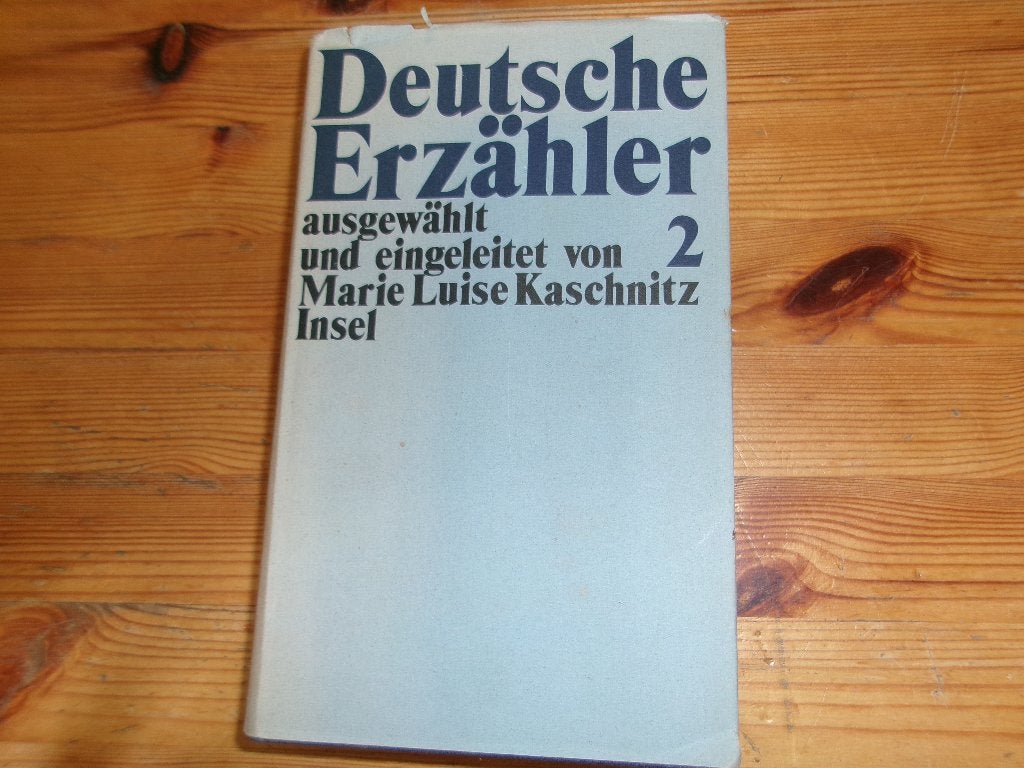 Deutsche erzahler 2 - m. L. Kaschnitz insel, Ophalen of Verzenden, Gelezen