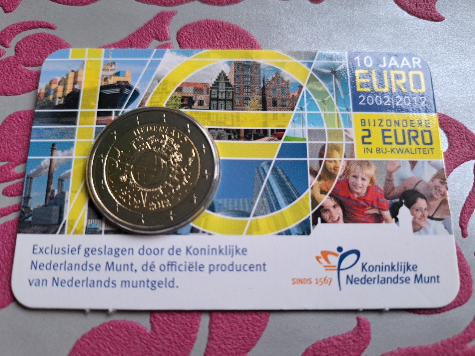 2 euro coincard Nederland 10 jaar Euro 2012, Ophalen of Verzenden, Koningin Beatrix, Euro's