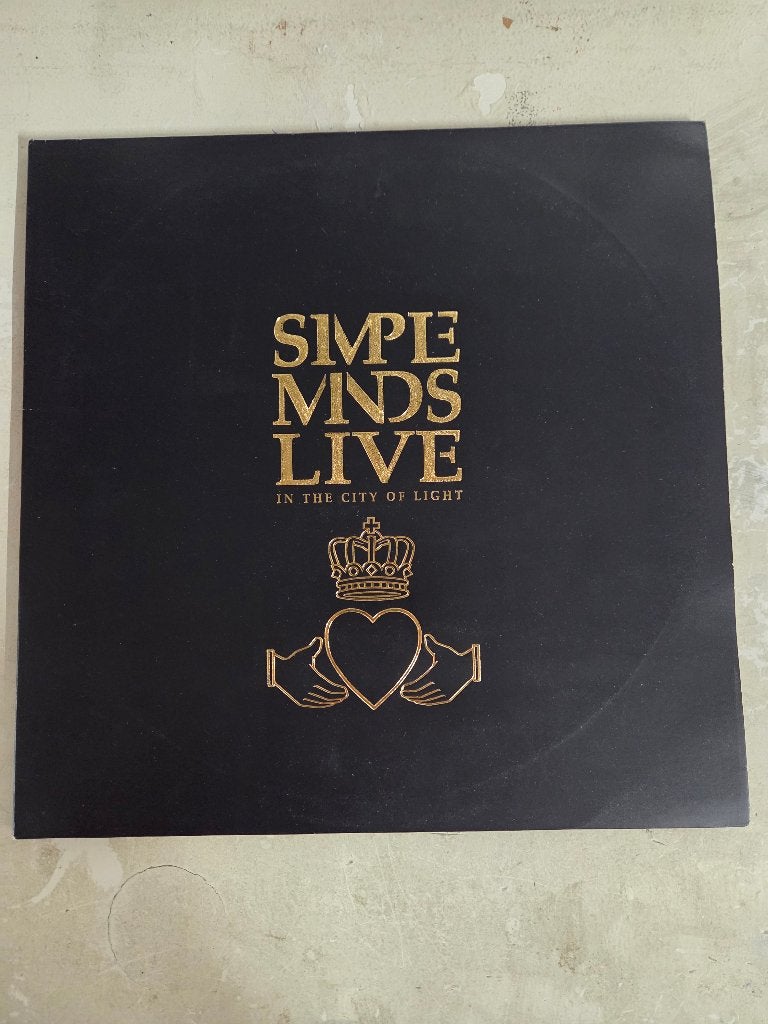 Vinyl 2lp SIMPLE MINDS: LIVE (IN THE CITY OF LIGHT), Gebruikt, Beschermende buitenhoes, New wave, Ophalen of Verzenden