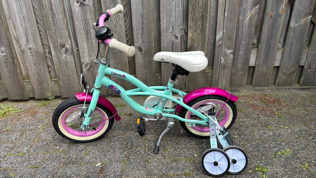 Bikestar peuterfiets 12inch met zijwieltjes, Fietsen en Brommers, Fietsen | Kinderfietsjes, Ophalen, Zo goed als nieuw, Minder dan 16 inch