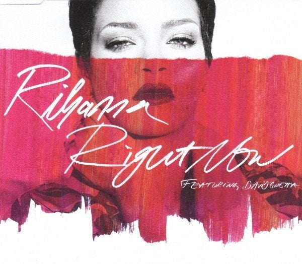 RIHANNA CD SINGLE RIGHT NOW + DAVID GUETTA, Ophalen of Verzenden, Zo goed als nieuw, Pop