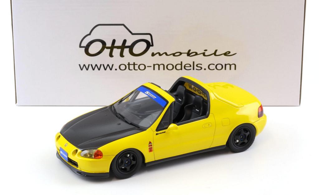 Honda Civic Del Sol Phoenix Geel 1996 schaal 1/18 OT1154, Verzenden, Nieuw, Auto, OttOMobile