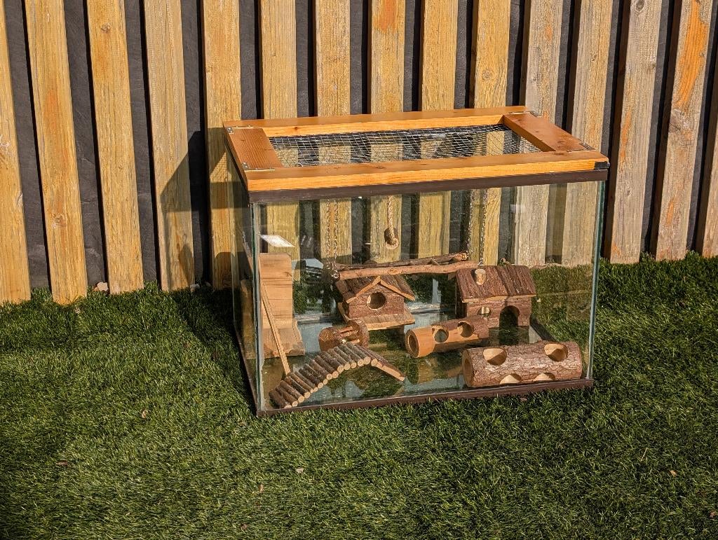 Hok / terrarium voor knaagdier, Dieren en Toebehoren, Muis, Minder dan 75 cm, Zo goed als nieuw, Hok