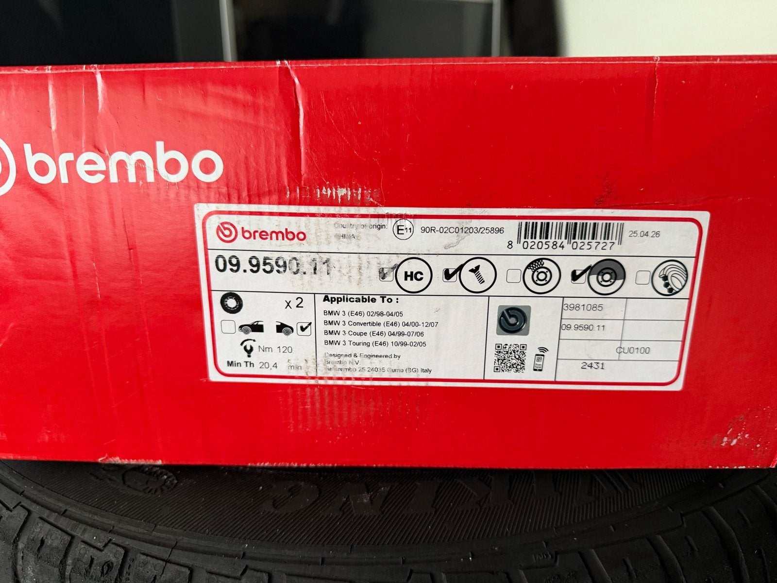 Brembo Remschijven en Remblokken BMW 3 Serie (E46), Auto-onderdelen, Ophalen of Verzenden, Nieuw, BMW