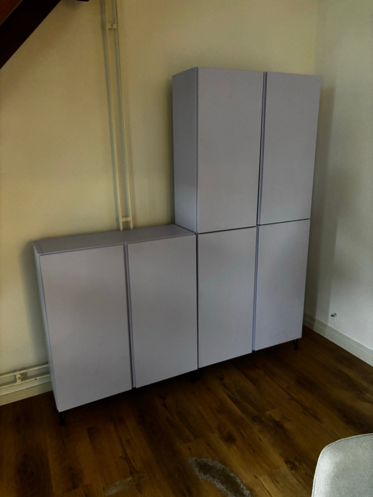 Lila paarse IKEA IVAR kast met deuren, Ophalen, Gebruikt, 50 tot 100 cm, Minder dan 100 cm