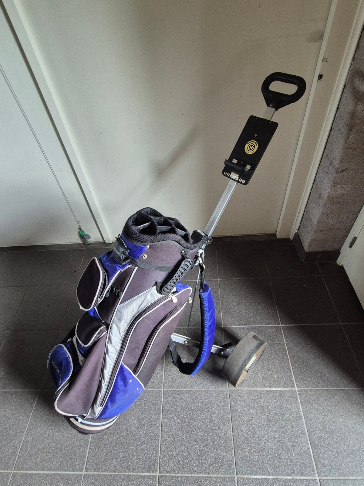 Golfkar met golftas - Gebruikt, Ophalen, Gebruikt, Golfkar, Overige merken