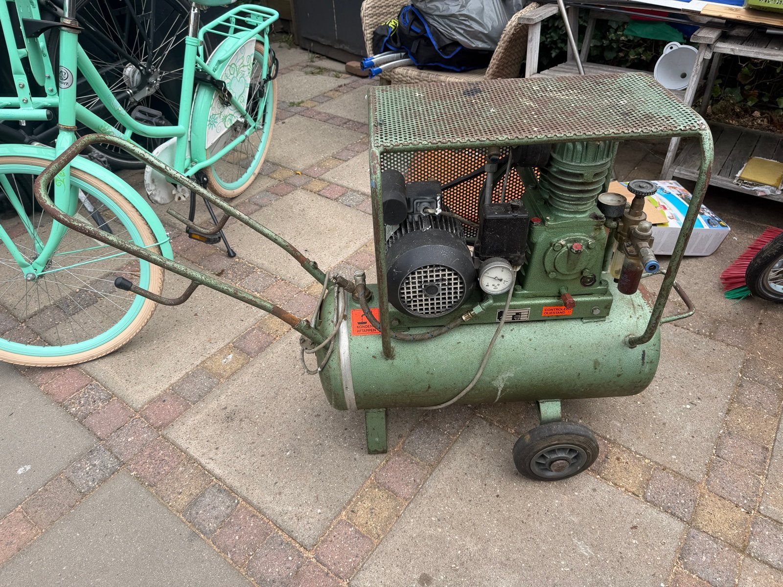 Speroni TT 175 C Compressor - 40 Liter, 10 Bar, 1973, Ophalen, Gebruikt, 6 tot 10 bar, Minder dan 200 liter/min