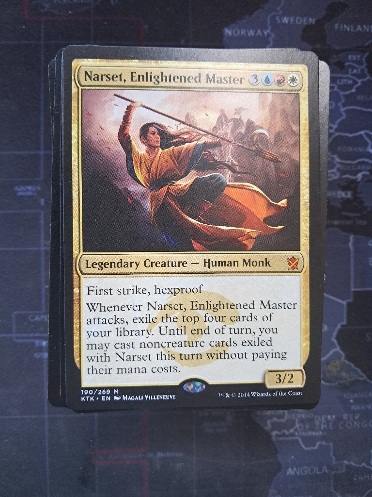 MTG Commander Budget Deck Narset rood blauw wit, Ophalen of Verzenden, Zo goed als nieuw, Speeldeck