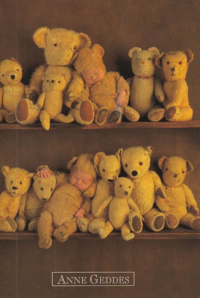 Kaart Anne Geddes nr 273 Beren met baby's, Ophalen of Verzenden, 1980 tot heden, Ongelopen, Kinderen
